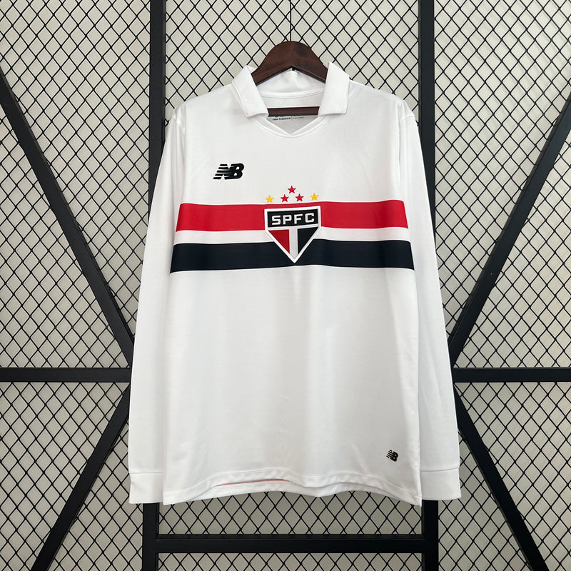 Camiseta São Paulo Manga Larga Home 24/25