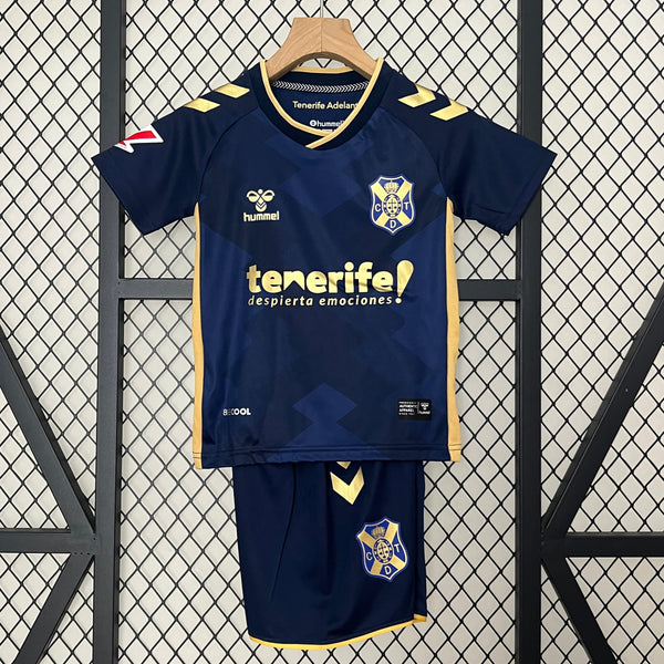 Camiseta y Pantalones para niños CD Tenerife Away 24/25 -  Con Parche LaLiga