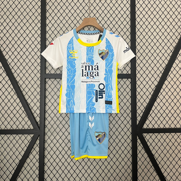 Camiseta y Pantalones para niños Málaga CF Home 24/25