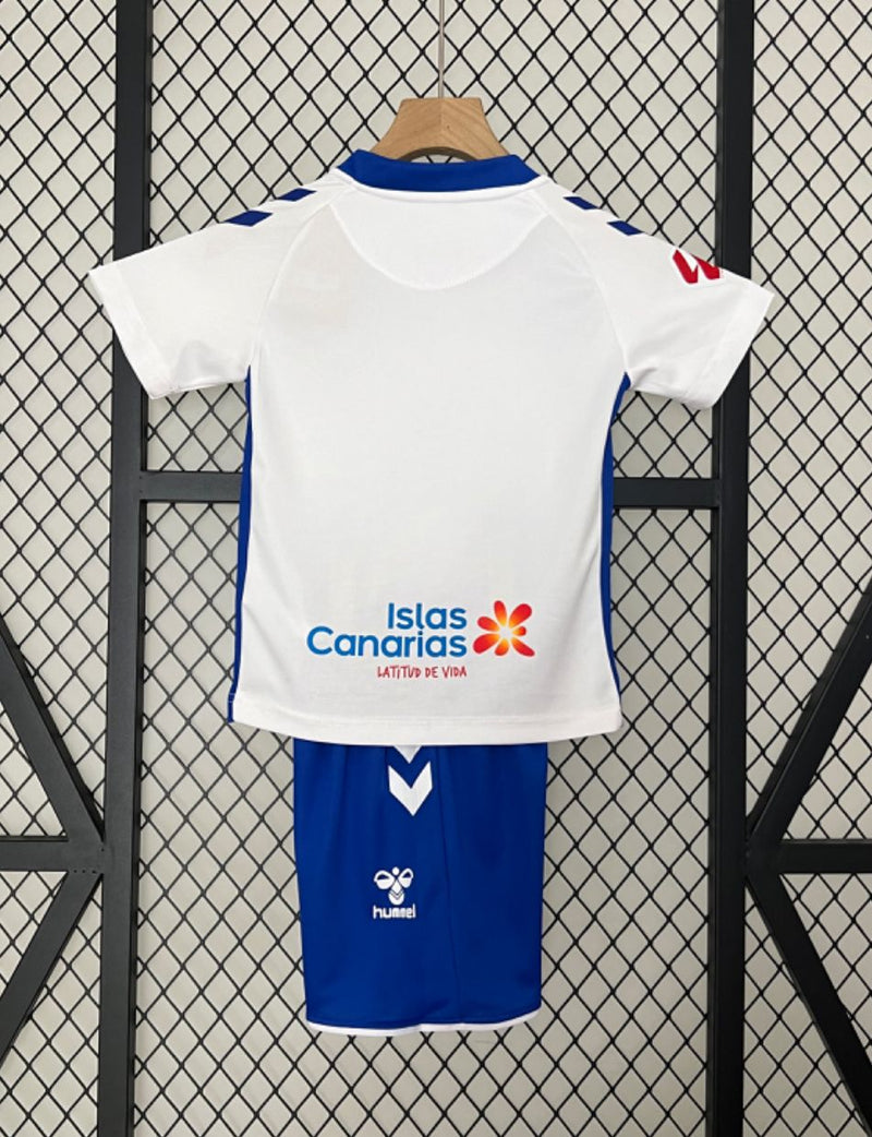 Camiseta y Pantalones para niños CD Tenerife Home 24/25 -  Con Parche LaLiga
