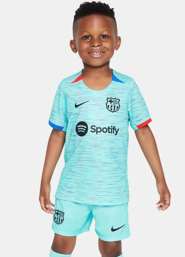 Camiseta y Pantalones para niños FC Barcelona Third 23/24