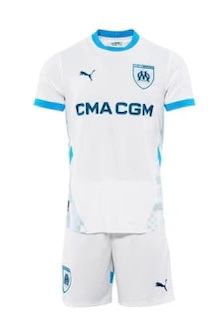 Camiseta y Pantalones para niños Olympique de Marseille Home 24/25