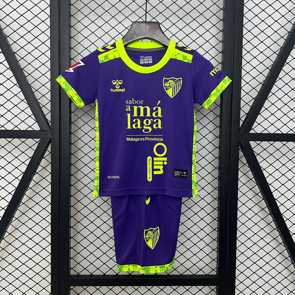 Camiseta y Pantalones para niños Málaga CF Away 24/25