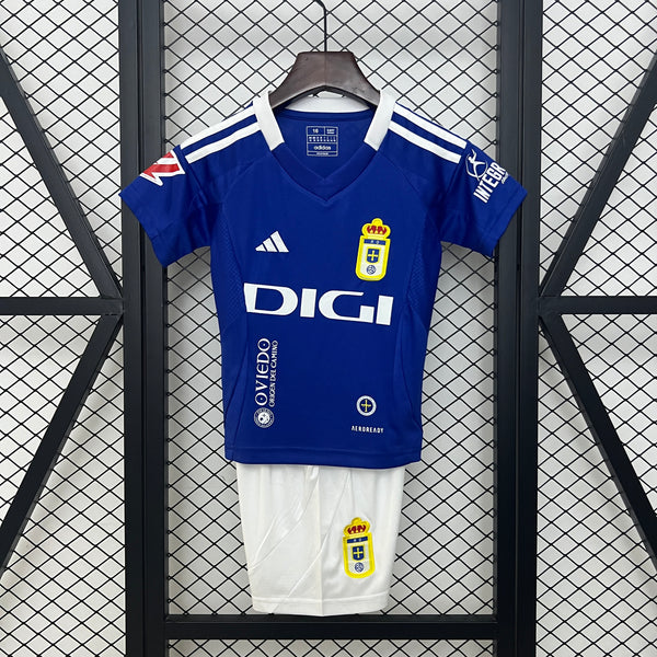 Camiseta y Pantalones para niños Real Oviedo Home 24/25