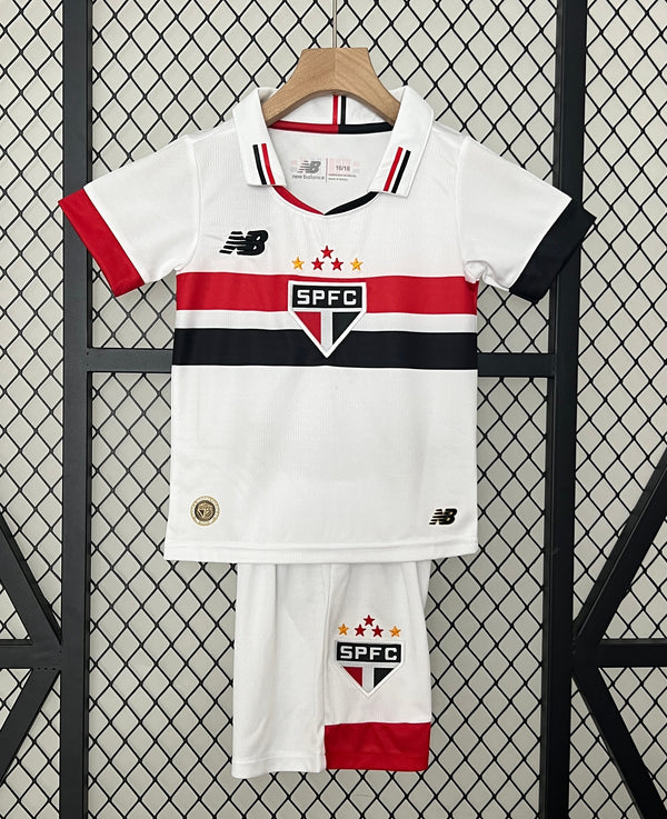 Camiseta y Pantalones para niños São Paulo Home 24/25