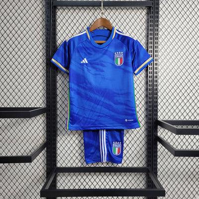 Kit Infantil Itália 23/24 - Azul - DA Sports Oficial