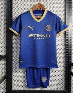 Kit Infantil Manchester City 23/24 - Azul - Special Edition - DA Sports Oficial