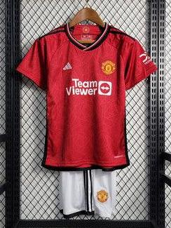 Kit Infantil Manchester United 23/24 - Vermelho - DA Sports Oficial